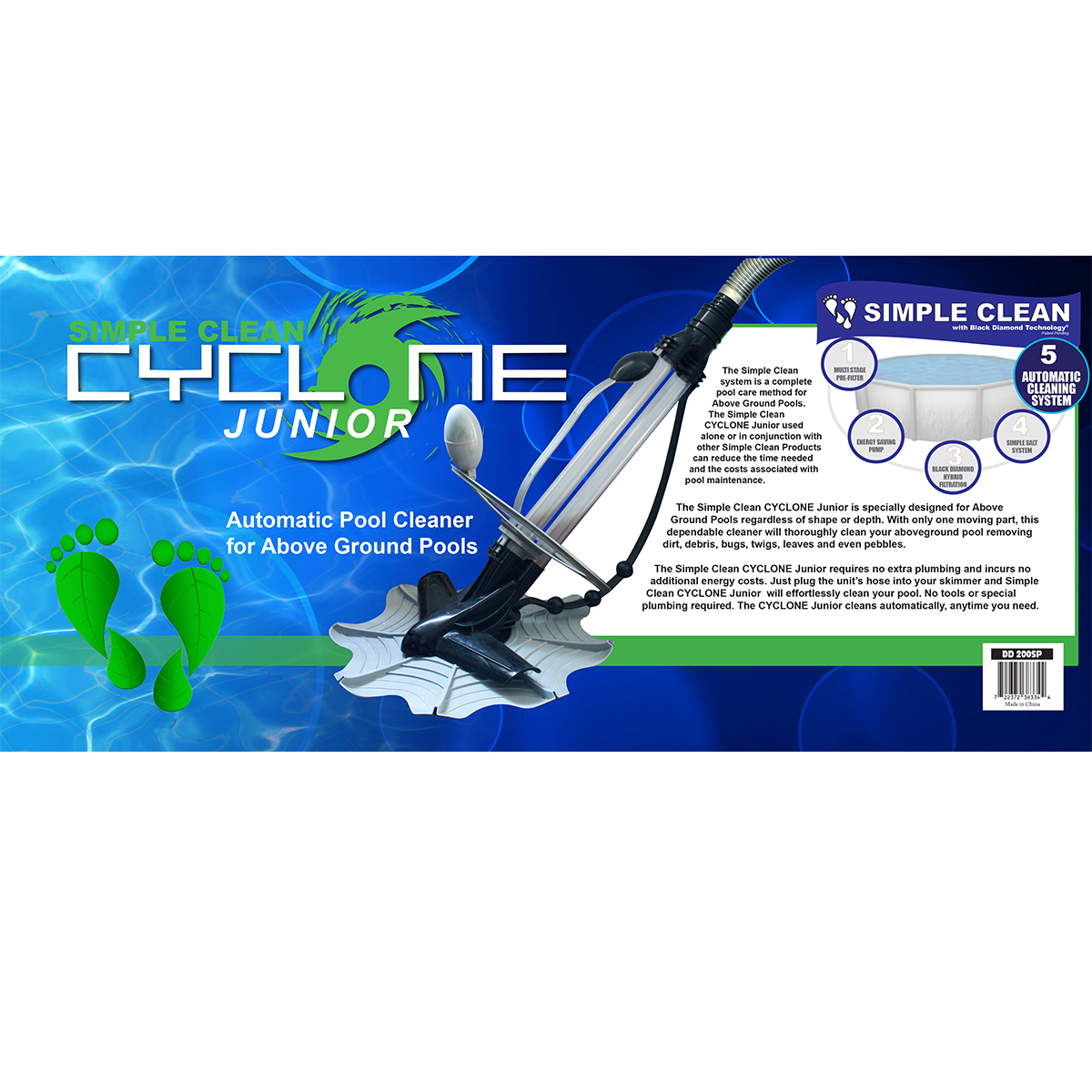 Above Ground Pool Equipment CYCLONE JR SUCTION CLEANER Virginia